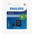 Флеш карта microSD 8Gb PHILIPS microSDHC Class 10 (SD адаптер) <FM08MA45B/97> — основная фотография
