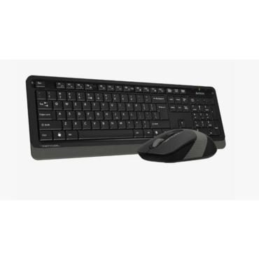 Комплект клавиатура+мышь A4Tech FStyler FG1010S беспроводной, USB, 2000 DPI, чёрный/серый <FG1010S GREY>