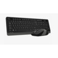 Комплект клавиатура+мышь A4Tech FStyler FG1010S беспроводной, USB, 2000 DPI, чёрный/серый <FG1010S GREY> — основная фотография