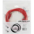 Патч-корд UTP Cablexpert cat.5e, 2м, литой, многожильный, красный <PP12-2M/R> — основная фотография