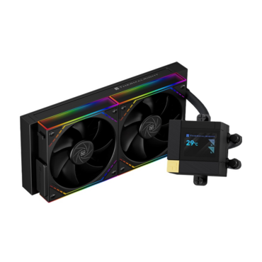 Система жидкостного охлаждения Thermalright Core Matrix 240 Vision (240мм, LED, Black, ARGB/Fans: 2x120мм, 68.9CFM, 28.2dBA, 2000RPM/Pump height 64.4м