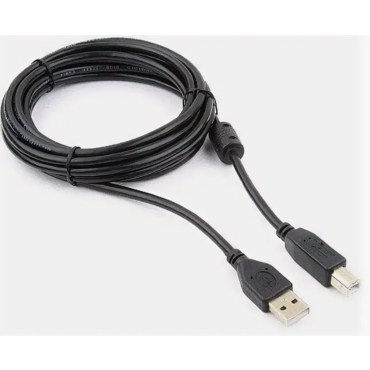Кабель Gembird USB 2.0 PRO для соед. 3.0м AM/BM позол.конт., фер.кол., пакет <CCF-USB2-AMBM-10>