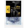 Кабель HDMI Cablexpert CC-HDMI8К-2M, 19M/19M, v2.1, 8К, медь, позол.разъемы, экран, 2м, черный, пакет <CC-HDMI8K-2M> — основная фотография