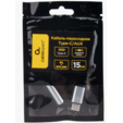 Кабель-переходник AUX Cablexpert CCA-UC3.5F-AL Type-C(M)/Jack3.5(F), алюминий+нейлон.оплётка, 0.15м, пакет <23970> — основная фотография