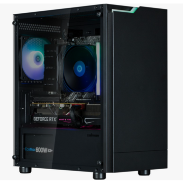 Системный блок Smart Game a8413-26B Ryzen5-5500/16G/RTX5060-8G/SSD512G Samsung /RGB-LED/SM06/[500W] Wi-Fi 6 / Black