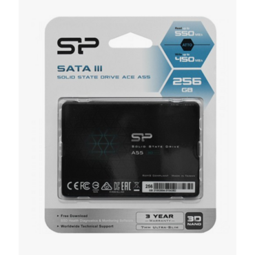 Накопитель SSD Silicon Power Ace A55, 256Gb, SATA III, 2.5