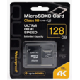 Флеш карта MicroSDXC 128Gb QUMO Class 10 UHS-I U3 черный adp <54060>	 — основная фотография