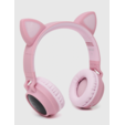 Беспроводные/проводные наушники Hoco W27 розовый, накладные, Bluetooth + проводной, 