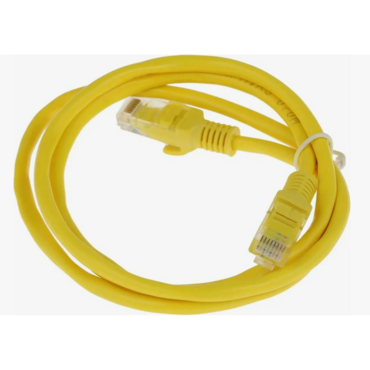 Патч-корд UTP Cablexpert cat.5e, 1м, литой, многожильный, желтый <PP12-1M/Y>	