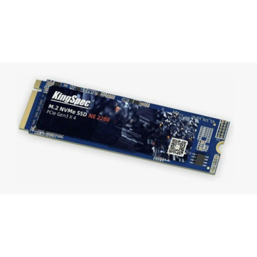 Накопитель SSD KingSpec NE-512, 512Gb, M.2 2280, PCIe 3.0 x4, NVMe, R/W 2400/1700