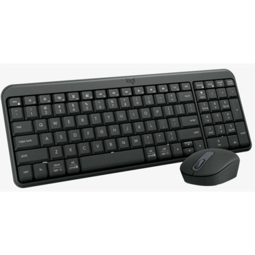 Комплект клавиатура+мышь Logitech Wireless Combo MK250 Compact беспроводной, Bluetooth, 1000 DPI, чёрный <920-013853>