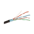 Кабель ExeGate FUTP4-C5e-CCA-S24-SW-OUT-PE-BK-305 FTP 4 пары кат.5e CCA, 0.52мм (24AWG), экран, внешн., с тросом, 305м, черн., PE <EX301071RUS> — основная фотография