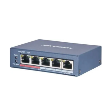 Коммутатор Hikvision DS-3E0505P-E/M, 4?1 Гбит/с PoE+ + 1?1 Гбит/с, неуправляемый <DS-3E0505P-E/M>