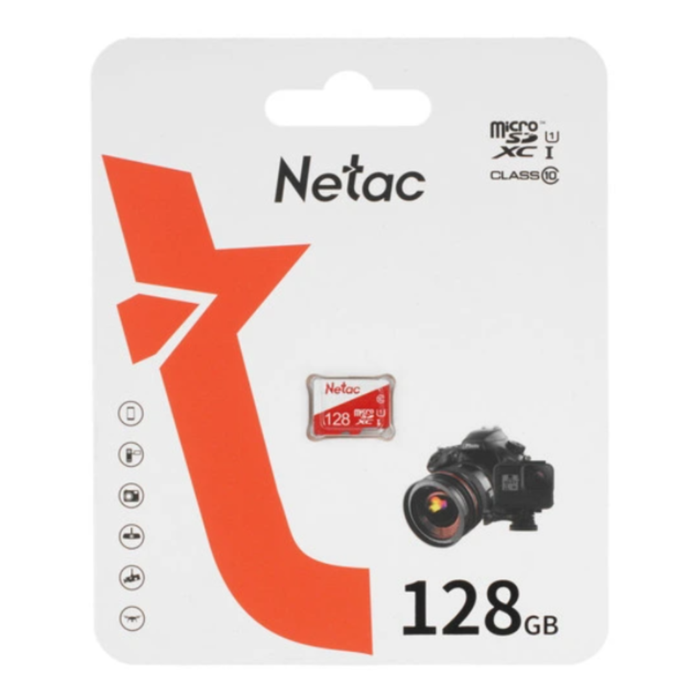 Флеш карта microSDHC 128Gb Netac P500 ECO NT02P500ECO-128G-S (без SD адаптера) <NT02P500ECO-128G-S>
