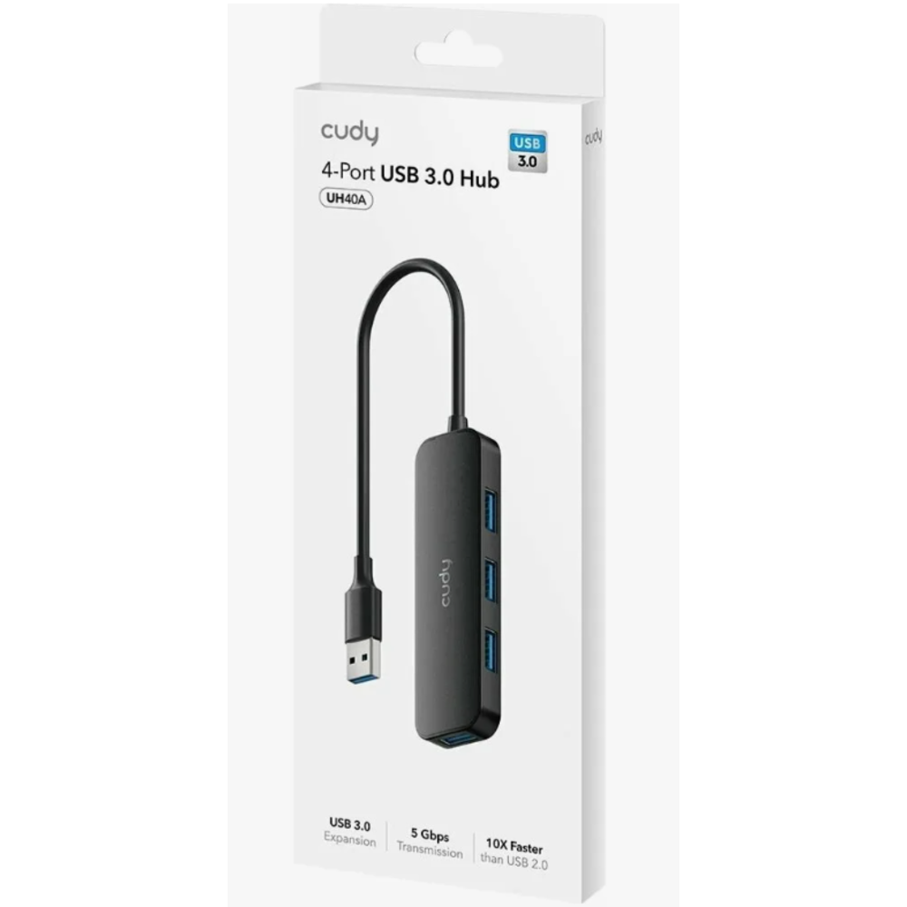 USB-концентратор CUDY UH40A, USB-A, USB 3.0, USB UH40A