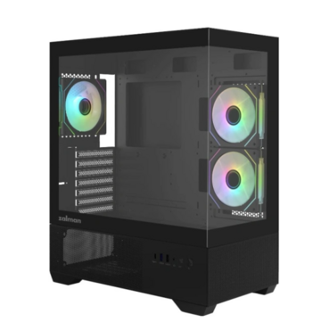 Компьютерный корпус ZALMAN CHRONIX V2, ATX, BLACK, WINDOW, 1xCombo (3.5’’ or 2.5’’), 1x3.5’’HDD, 2x2.5’’SSD, 1xUSB2.0, 1xUSB3.0, 1xUSB Type-C, SIDE 2x