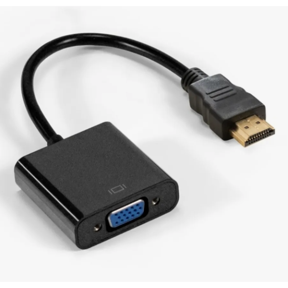 Кабель-переходник HDMI-VGA ExeGate EX-HDMIM-VGAF-3.5JackS-0.3 (19M/15F, 0,3м + аудио 3.5мм Jack M 0,5м) Преобразователь цифрового HDMI сигнала в VGA в