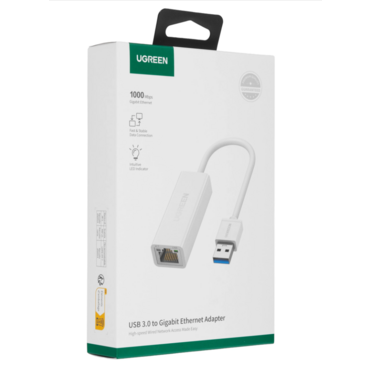 Сетевой адаптер Adapter UGREEN CR111 USB 3.0 A To Gigabit Ethernet Adapter, Black