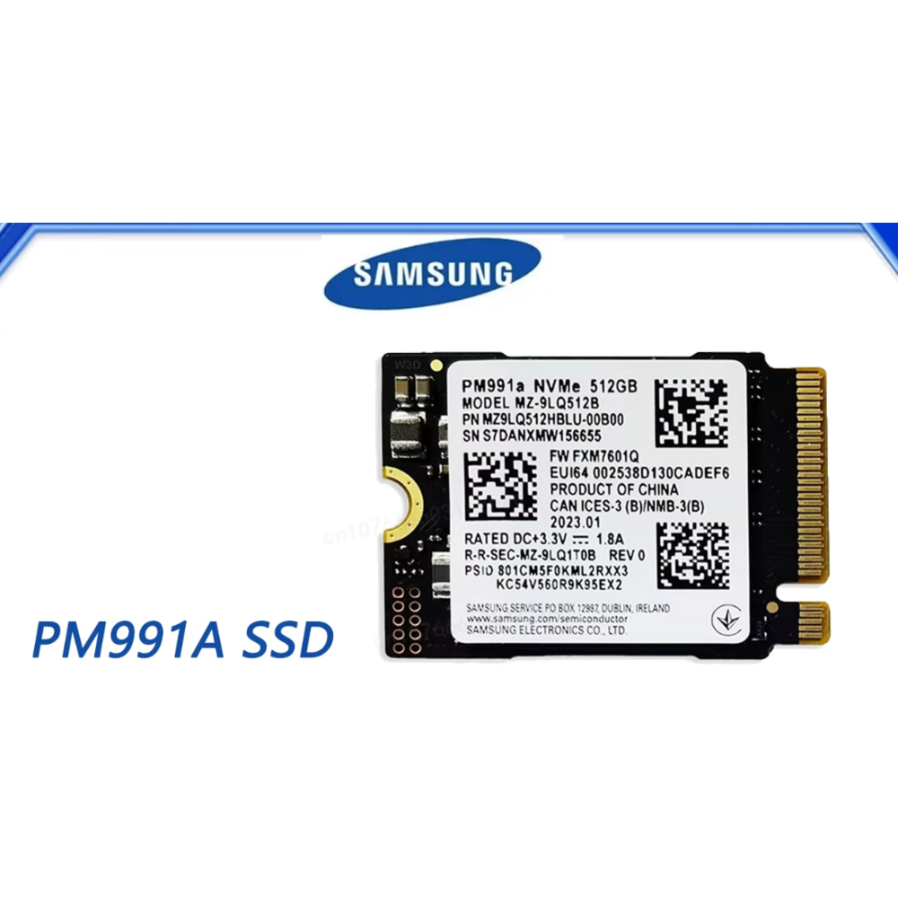 Samsung SSD PM991a NVMe M.2 PCIe для ноутбуков 256Gb