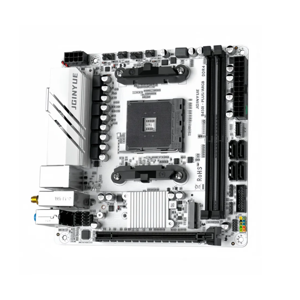Материнская плата JGINYUE B450I-PLUS/ARGB AMD AM4 M.2 NVME