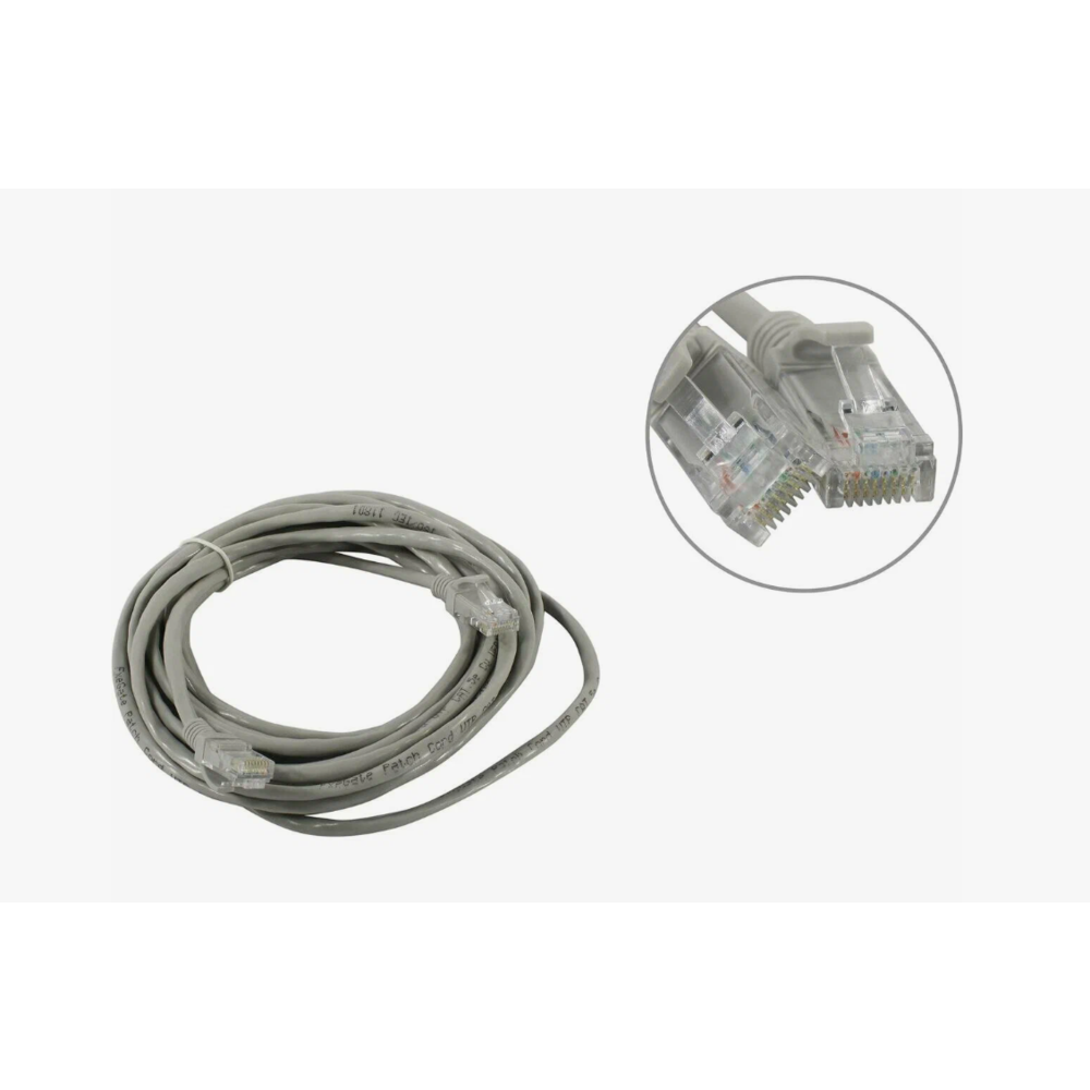 Патч-корд Exegate UTP-RJ45-RJ45-5e-CU-30M-GY, UTP, cat.5e, 30м, медь, серый EX282019RUS