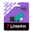 Флешка USB Kingston DataTraveler Exodia S (DTXS/128Gb), 128Gb, USB 3.2 Gen 1, R/W 150/60, бирюзовый/черный DTXS/128GB — фотография 3