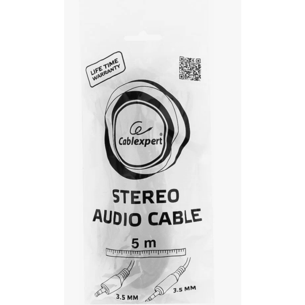 Кабель аудио Gembird Jack3.5/Jack3.5, 5.0м CCA-404-5M