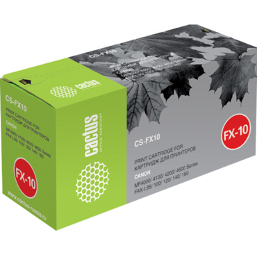 Картридж Cactus CS-FX10S Черный для Canon MF4018/4120/4140/4150/4270/4320/4330/4340/4350/4370  FAX-