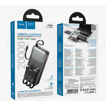 Мобильный аккумулятор Hoco J156A Founder 20000mAh 22.5W 3A черный (62284) 62284