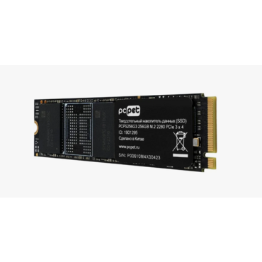 Накопитель SSD PC PET PCPS256G1, 256Gb, SATA-III, M.2 2280, R/W 500/420 PCPS256G1