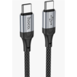 Кабель Hoco X102 Fresh Type-C to Type-C USB Type-C (m)-USB Type-C (m) 1м черный коробка X102 Fresh Type-C to Type-C — основная фотография