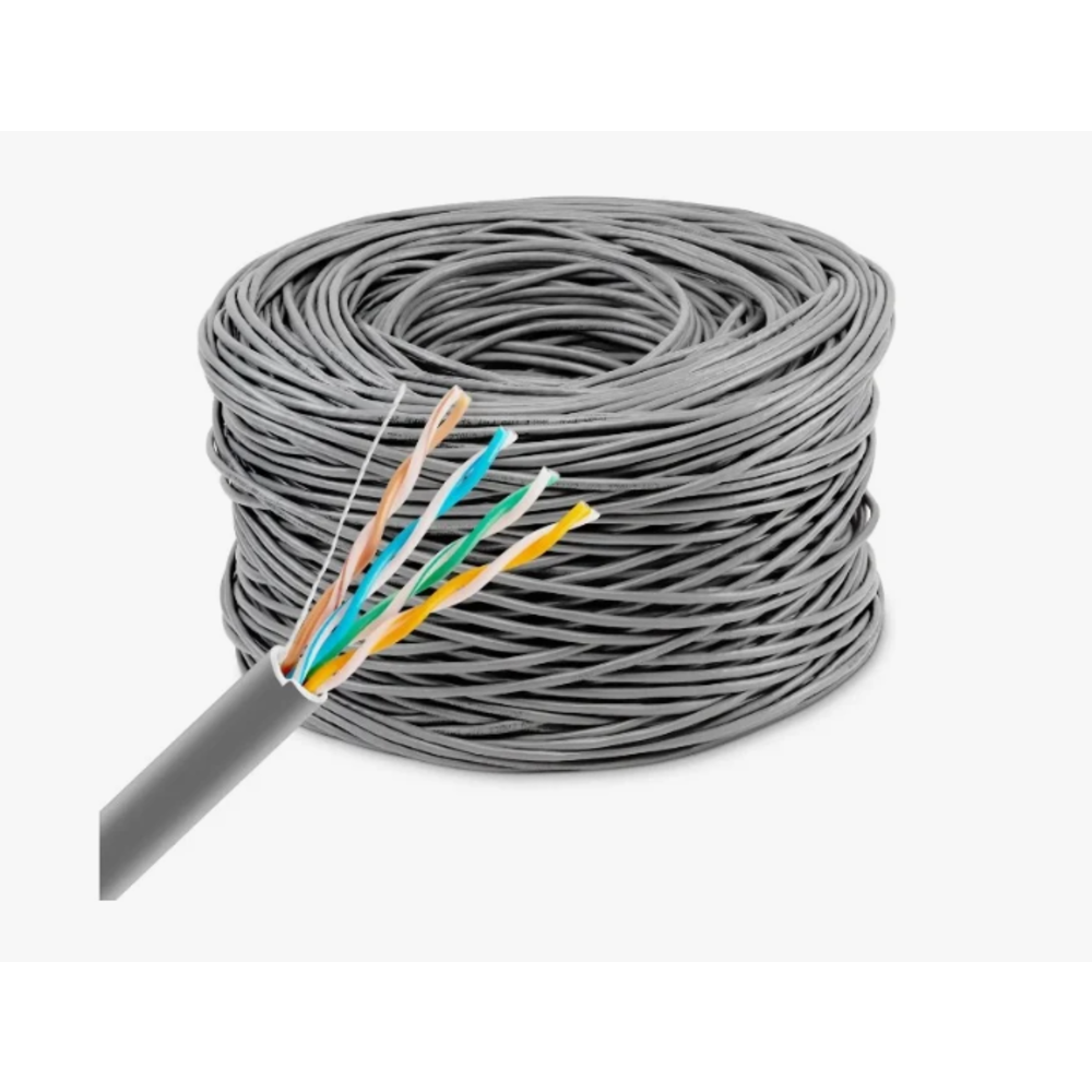 Кабель сетевой Buro BU-COP-050 UTP 4 пары cat5E solid 0.50мм Cu 305м серый BU-COP-050