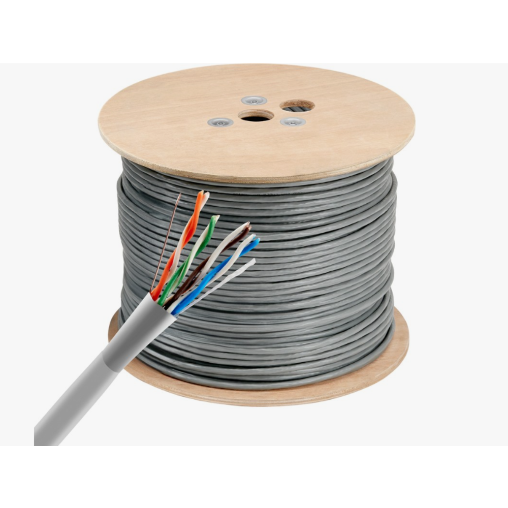 Кабель сетевой Buro UTP 4 пары cat6 solid 0.52мм Cu 305м серый BU-COP-052