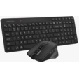 Комплект клавиатура+мышь A4Tech FStyler FB2800C Air2 беспроводной, USB + Bluetooth, 2000 DPI, черный/серый — основная фотография