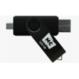 Флешка USB MORE CHOICE МФ128а Black (4620202559111), 128GB, USB 2.0/Type-C, R/W 15/5, черный — основная фотография